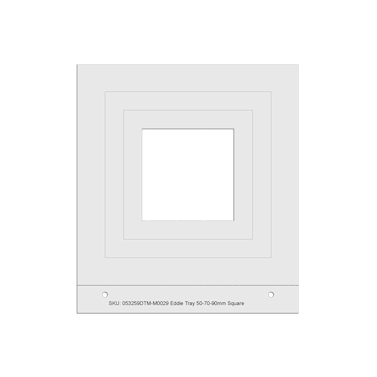 DTM Eddie Manual Tray Square - 50 - 70 - 90 mm 3 steps